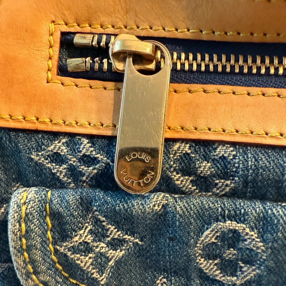 AUTH Louis Vuitton Denim NEO SPEEDY handbag - Picture 8 of 16